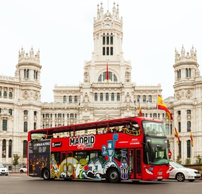 Hop-on Hop-off Bus Madrid: Stadtrundfahrt an 1 oder 2 Tagen